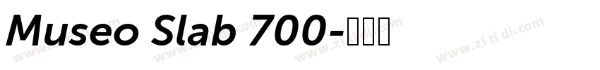 Museo Slab 700字体转换